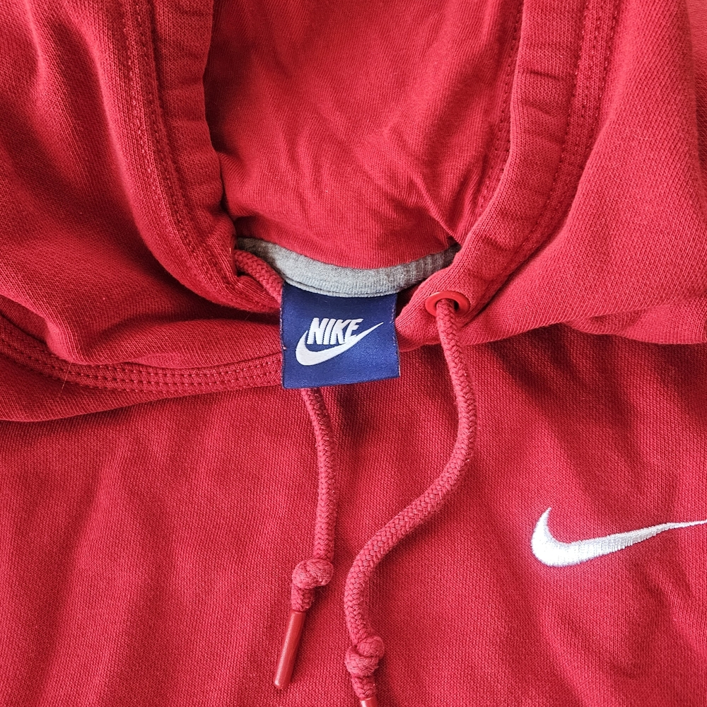 Nike Red Hoodie with White Logo